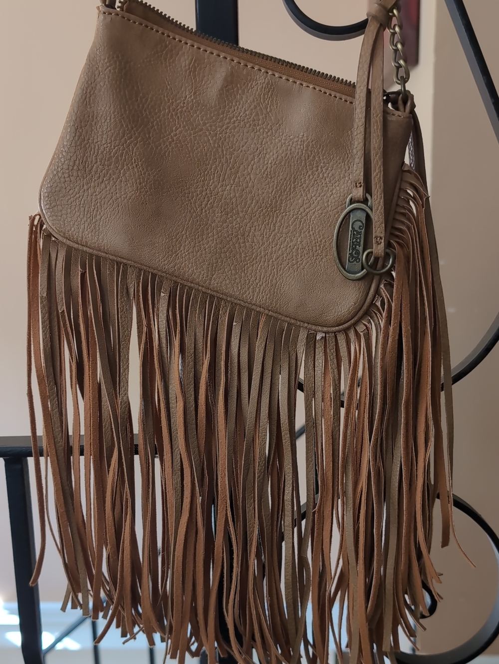 Carlos by Carlos Santana Brown Fringe Crossbody Bag